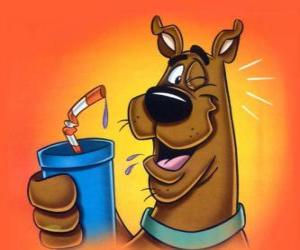 Puzzle Scooby Doo με ένα ποτό